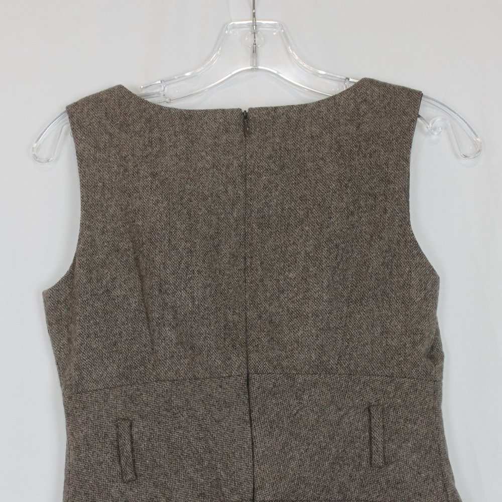 Banana Republic Sleeveless Brown Tweed Dress - Picture 4 of 11
